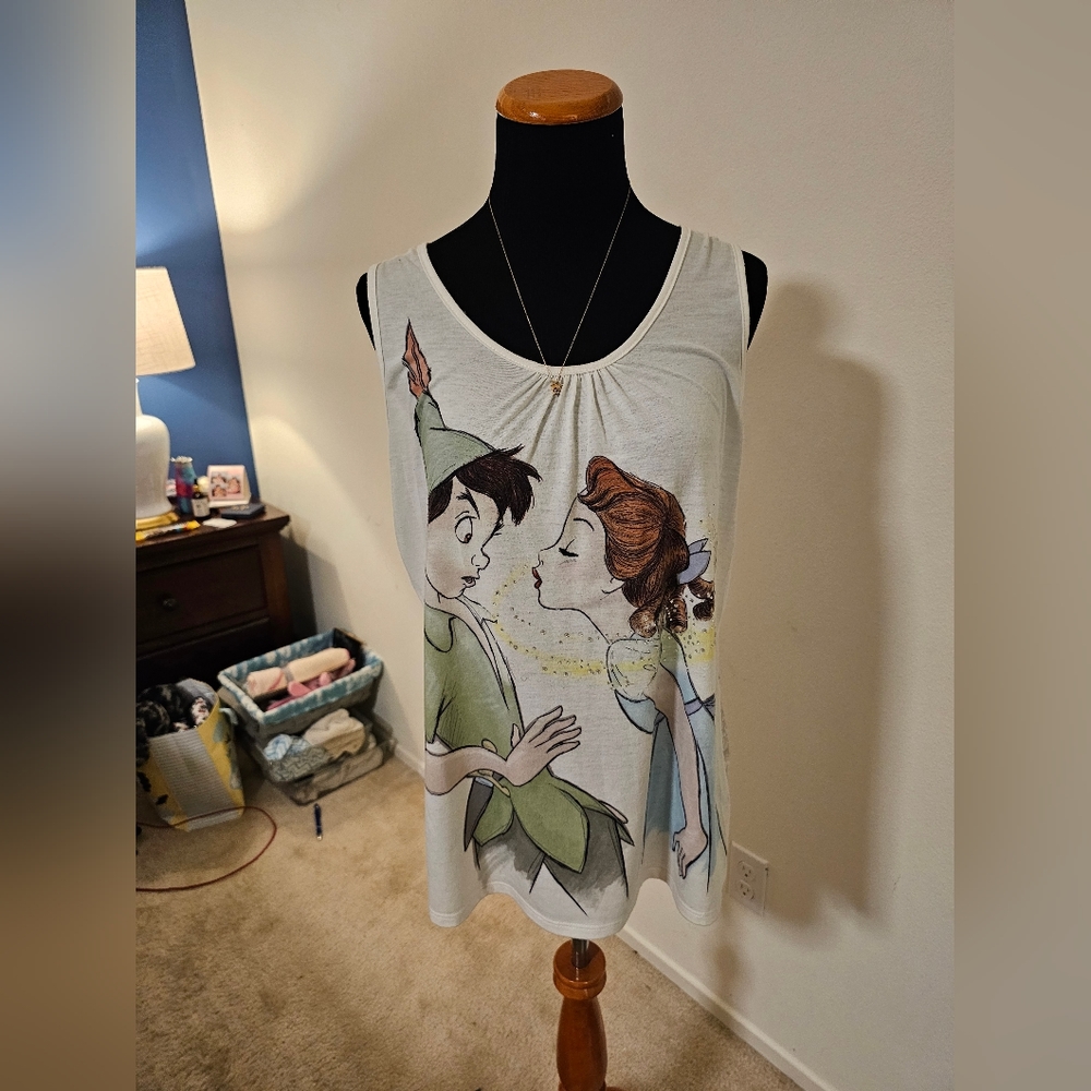 Disney Peter Pan and Wendy tank with lace back